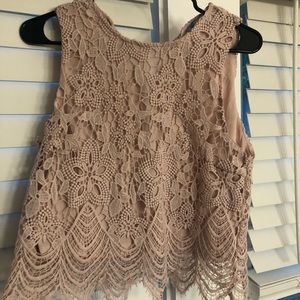 She & Sky Slightly Crop Tank